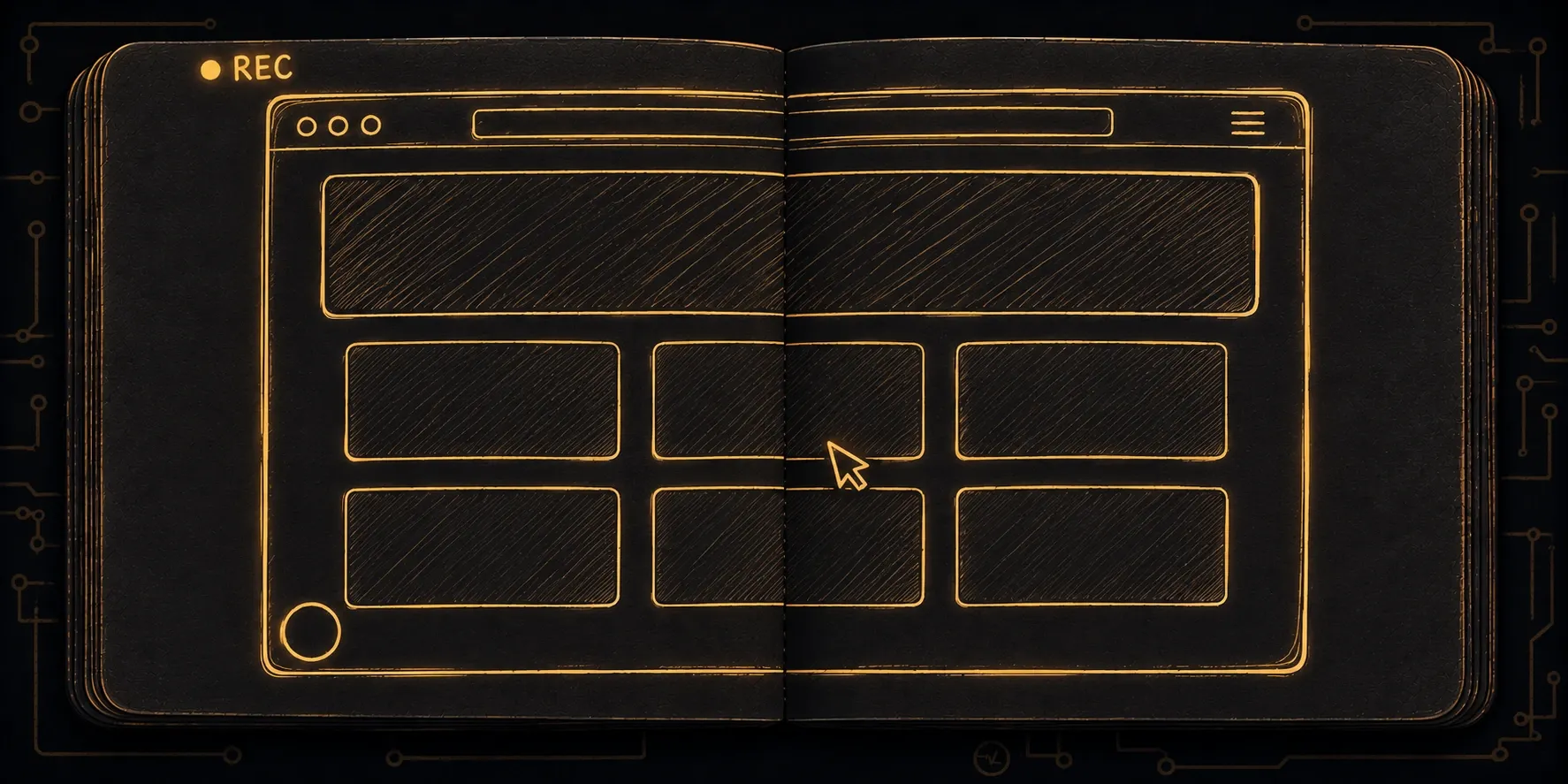 Still frame from a recorded store audit